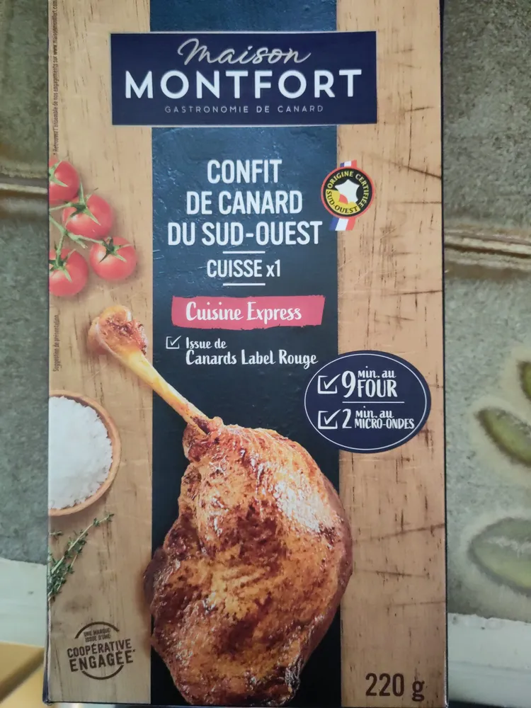 Confit de canard du Sud-Ouest, cuisse x1