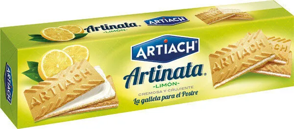 Artilimón galletas de barquillo rellenos de crema de limón