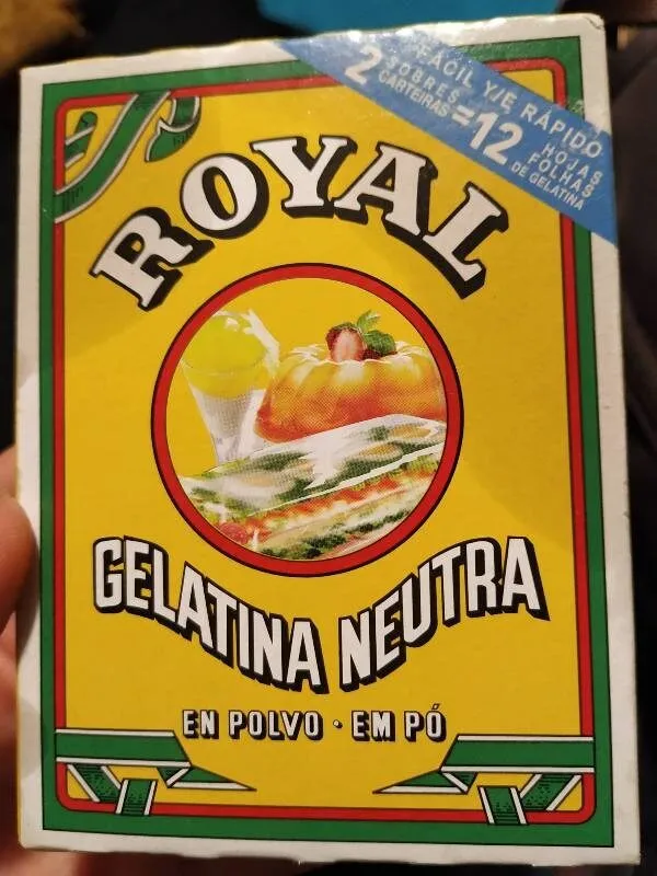 Gelatina neutra en polvo