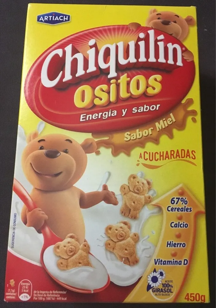 Chiquilin Biscuits aux céréales parfum miel