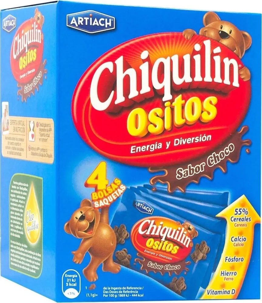 Chiquilin Ositos sabor chocolate imp