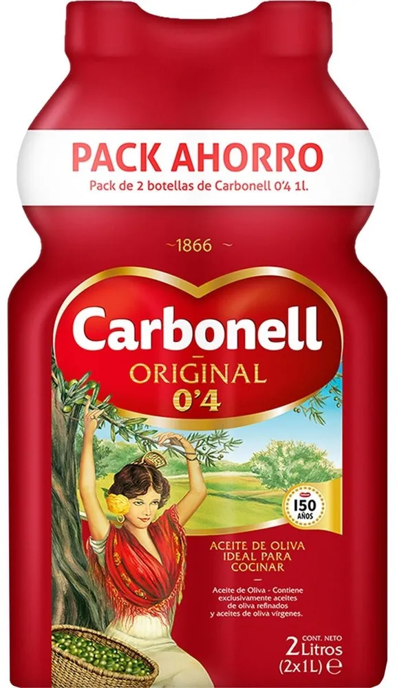 Aceite de oliva suave 0,4º pack 2 botellas 1 l
