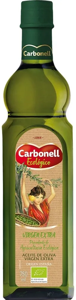 Aceite de oliva virgen extra ecológico botella 750 ml