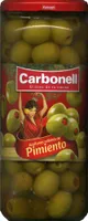 Aceitunas verdes rellenas de pimiento
