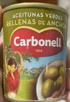 Aceitunas verdes rellenas de anchoa