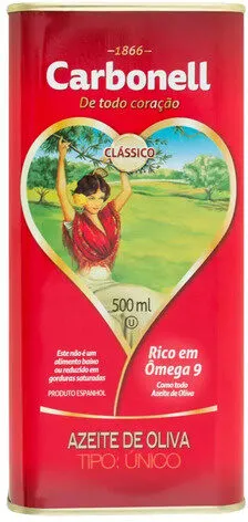 Azeite De Oliva Tipo único Clássico Espanhol Carbonell Lata 500ml