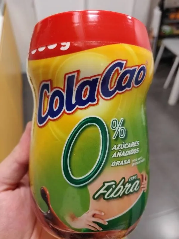 Cola Cao 0% con fibra