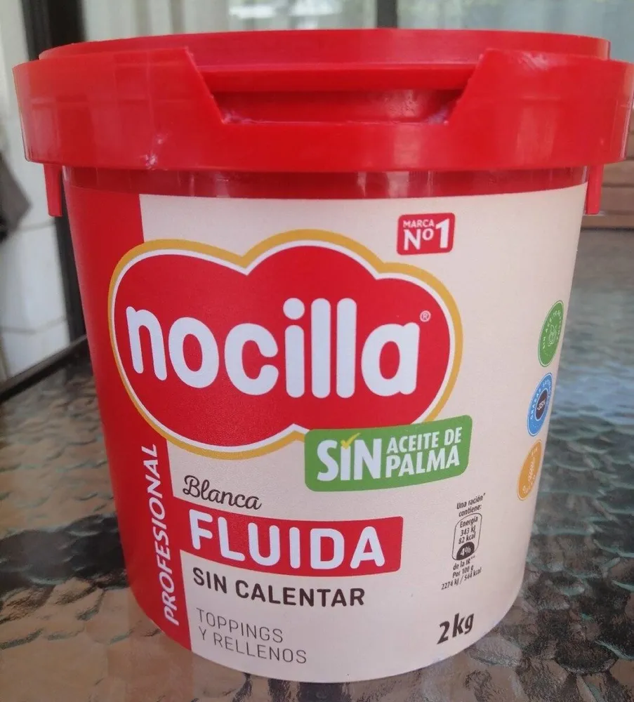 Nocilla blanca fluida sin calentar