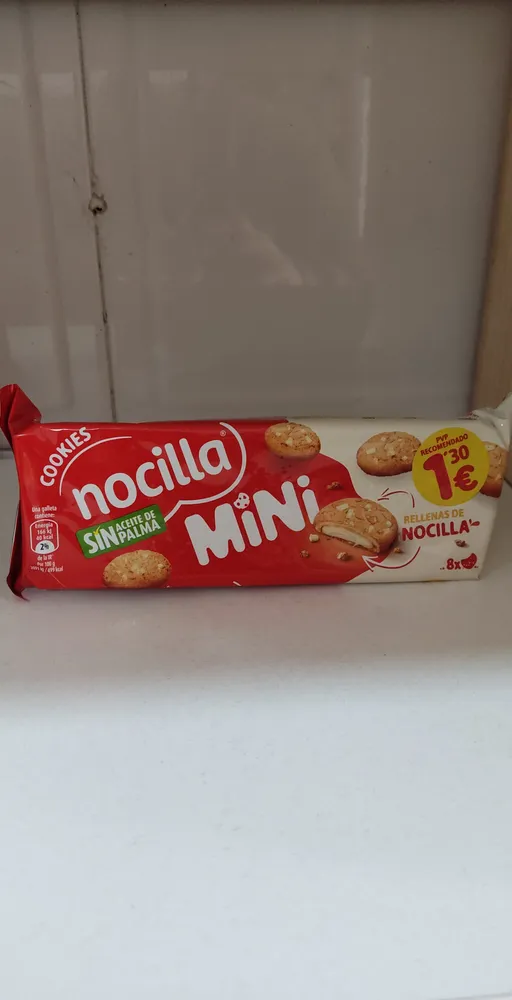 Nocilla cookies mini chocolate blanco