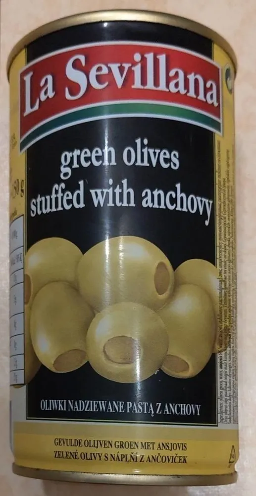 Olives vertes fourrées aux anchois