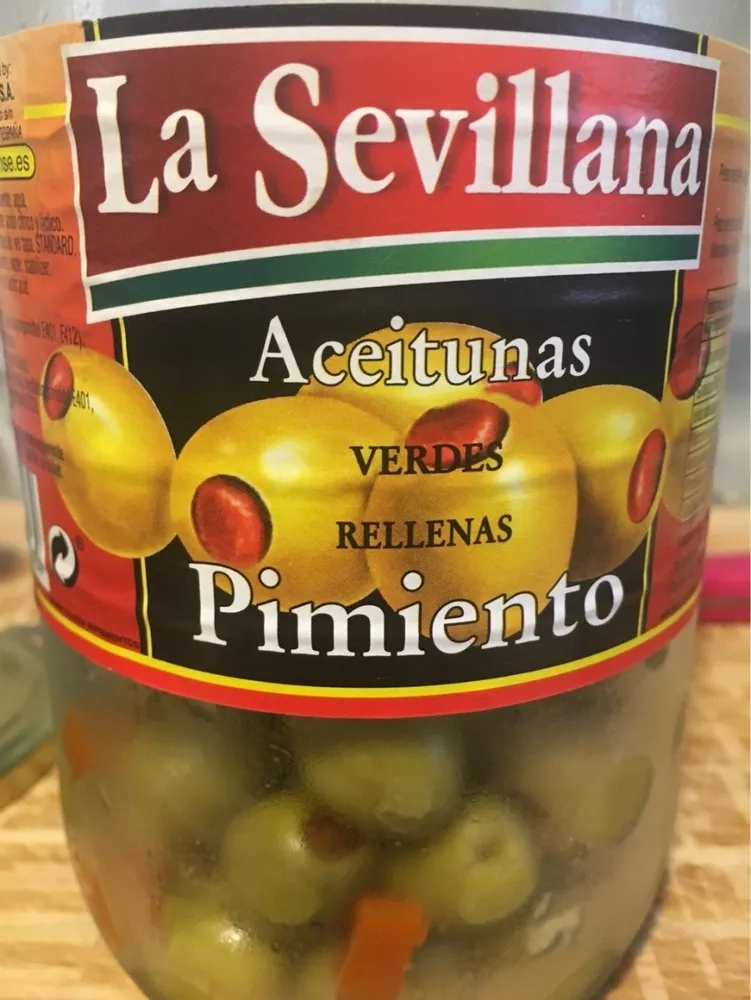 Aceitunas Verdes Rellenas De Pimiento La Sevillana