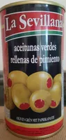 Olives denoyautées fourrées aux poivrons