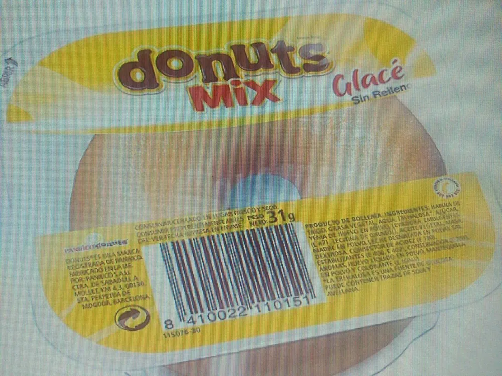 Donuts mix glacé sin relleno