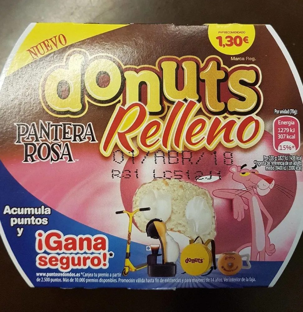 Donuts  Relleno Pantera Rosa