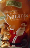 Polvorones sabor Naranja cubiertos de cacao
