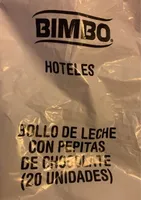 Bollo de leche con pepitas de chocolate