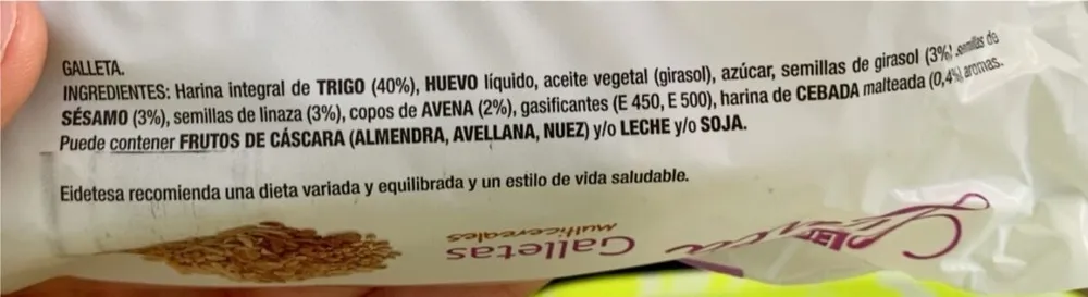 galletas multicereales