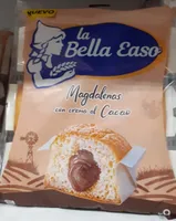 Magdalenas con crema al cacao
