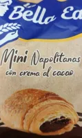 Mini Napolitanas con crema al cacao