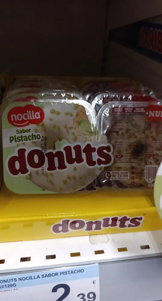 donuts nocilla sabor pistacho