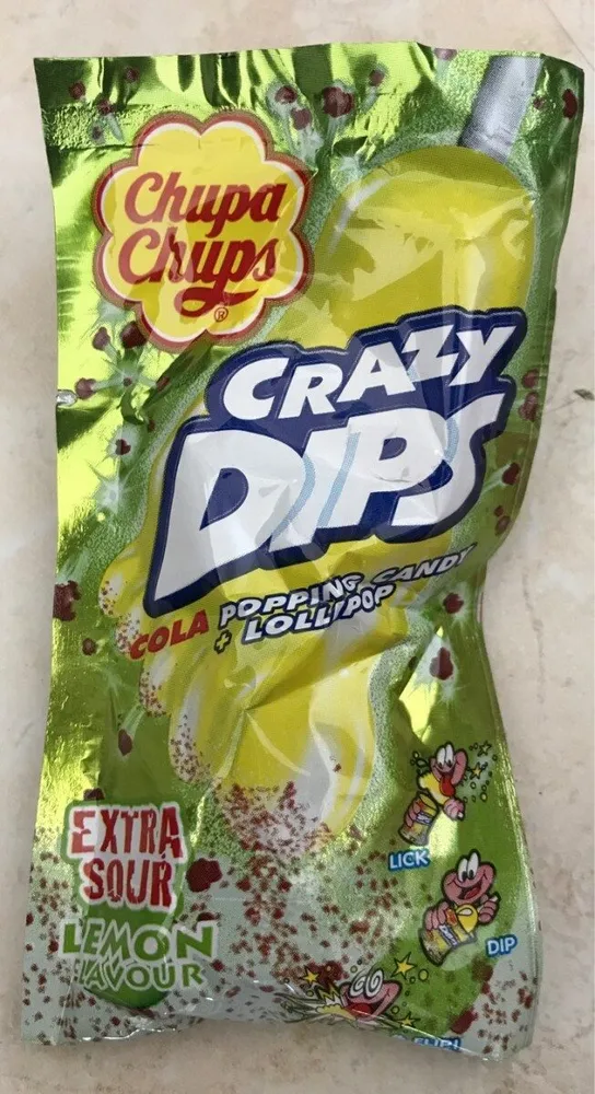 Chupa Chups Crazy Dips Extra Sour Zitrone