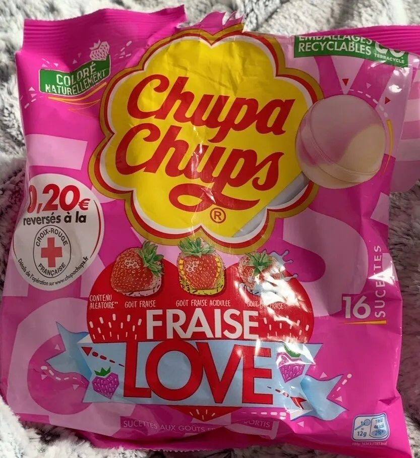 Sucettes fraise Love