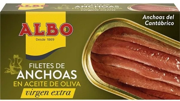 Filetes de anchoas en aceite de oliva virgen extra