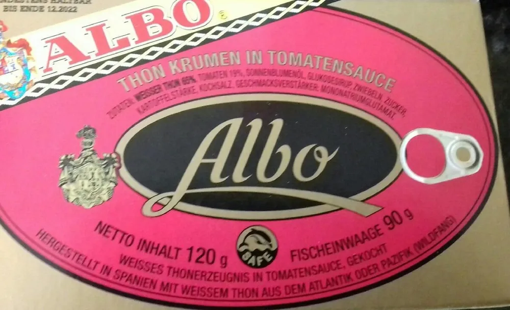 Albo Miettes de thon à la sauce tomate