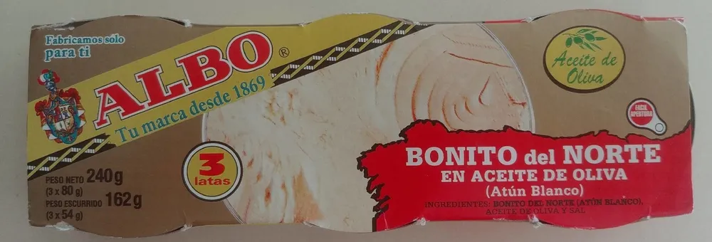 Bonito del norte en aceite de oliva