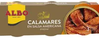 Calamares en salsa americana pack 3 lata 50 g