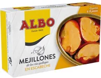 Mejillones en escabeche grandes de las rías gallegas 6-8 piezas lata 72 g