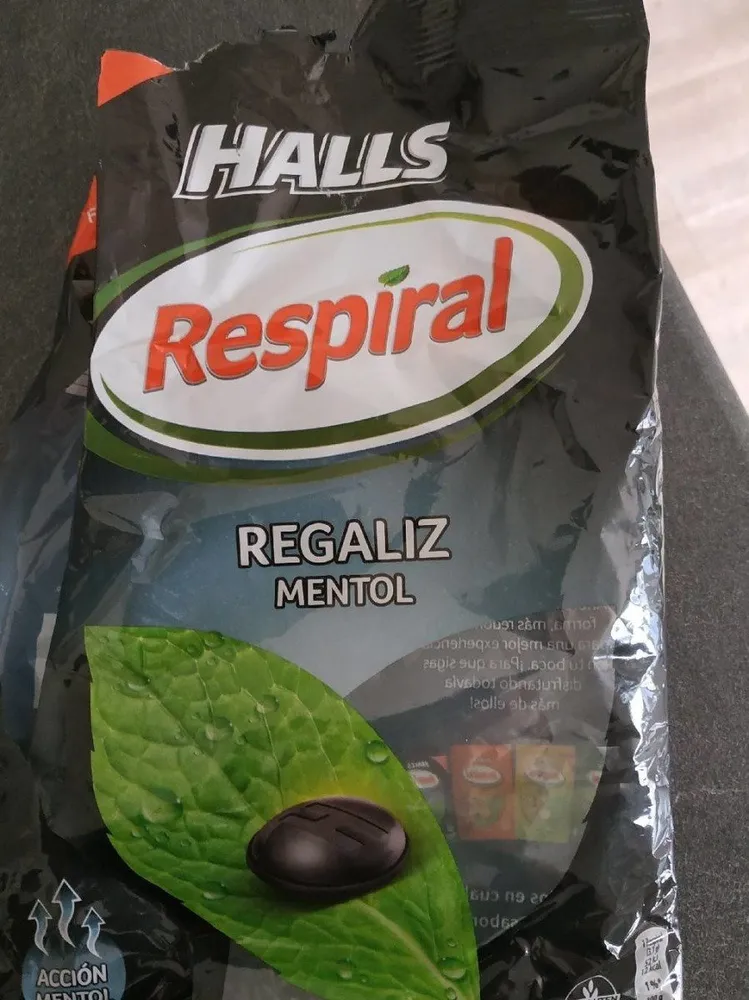 Caramelos regaliz mentol