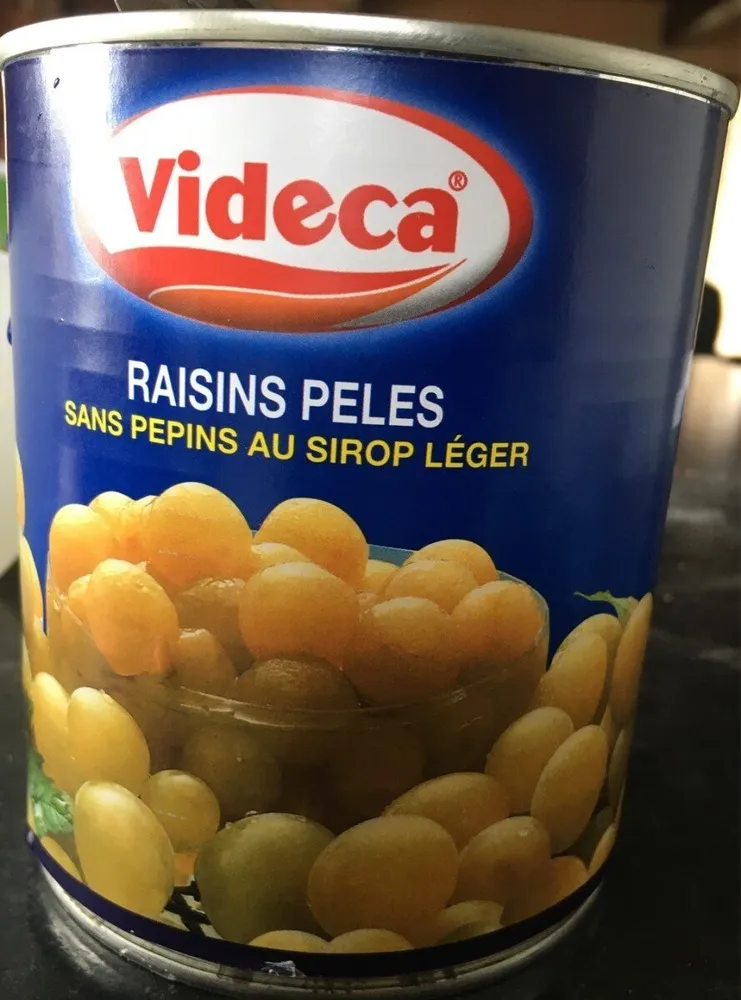 Raisins peles sans pepins au sirop leger