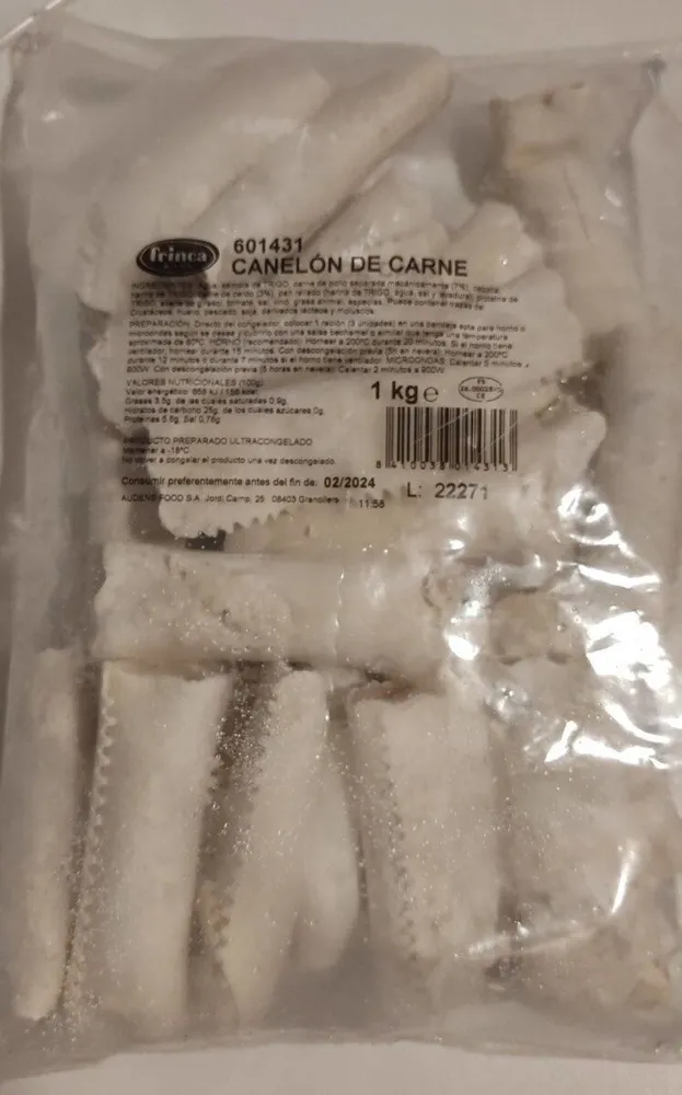 Canelón de carne