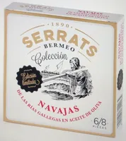 Navajas de las Rías Gallegas en aceite de oliva