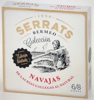 Navajas de las Rías Gallegas al natural