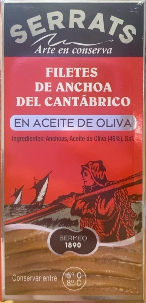 Filetes de anchoa del cantabrico en aceite de oliva