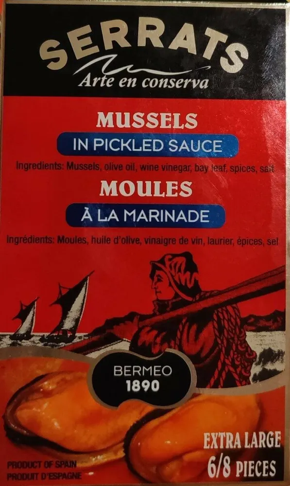 Mejillones de las rías bajas en escabeche