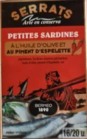 Petites sardines à l'huile d'olive et au piment d'espelette