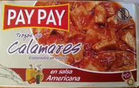 Morceaux de calmars en sauce américaine
