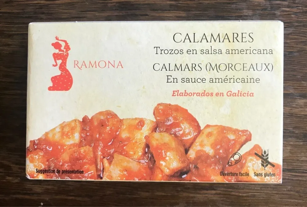 Calamar en sauce américaine
