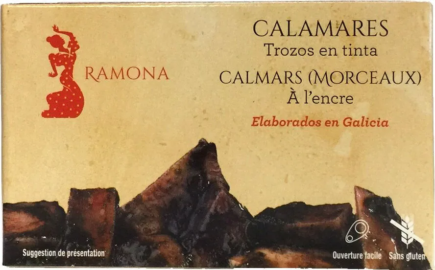 Calmars (Morceaux) à l'encre