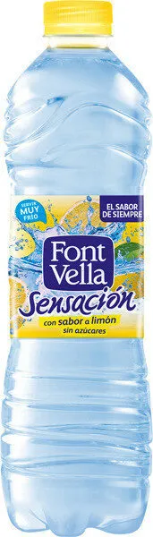 Agua sensación sabor limón