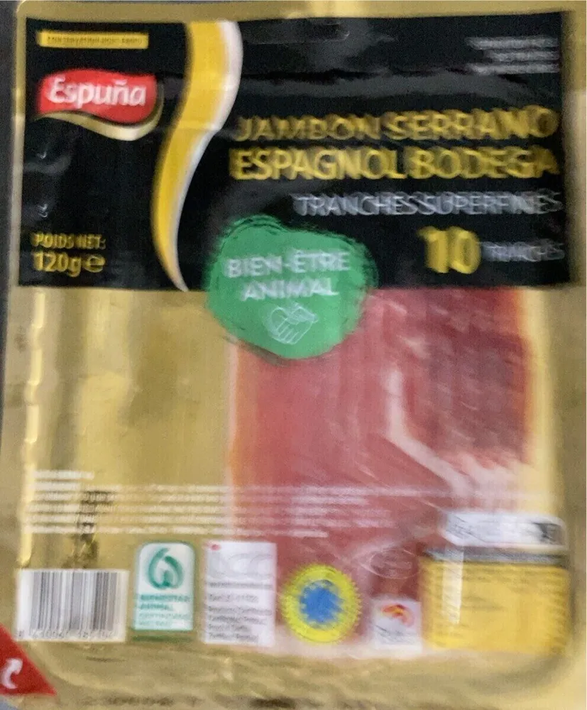 Jambon serrano espagnol bodegz
