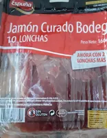 Jamon curado bodega 10 lonchas