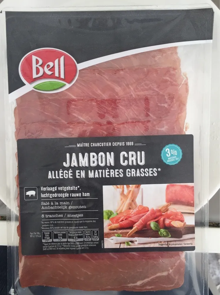 Jambon cru allegé