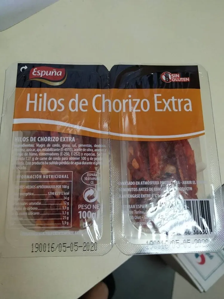 hilos de chorizo extra