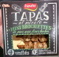 Tapas Al Minuto - Mini Brochettes de Porc aux Fines Herbes