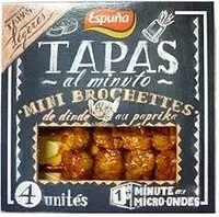 Mini brochettes de dinde au paprika Tapas ESPUNA, 4 unites