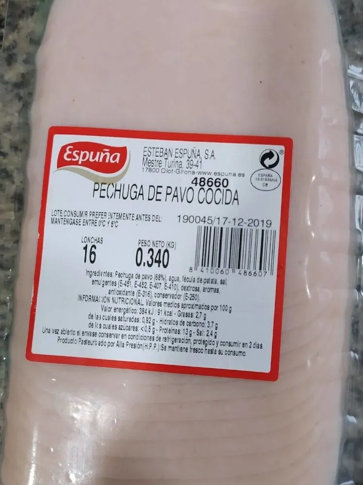 Espuña pechuga de pavo